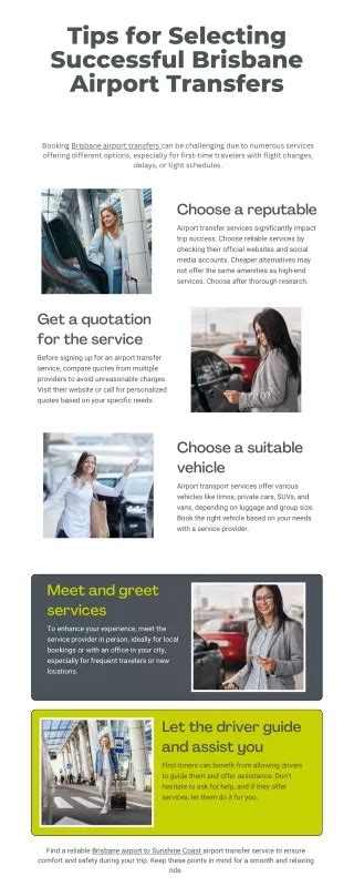 tips selecting airport transfer