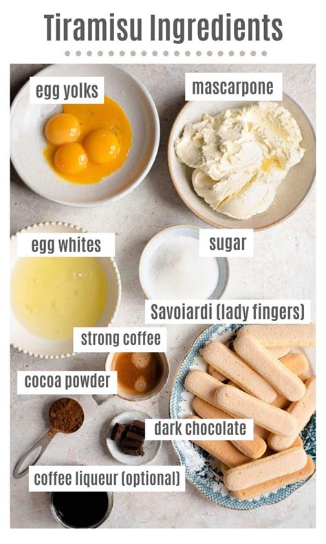 tiramisu ingredients