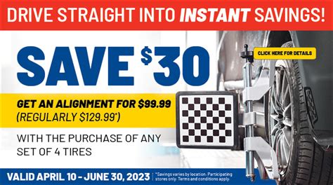tire discounters coupons alignment