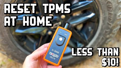 Tire Pressure Monitoring Sensor Reset