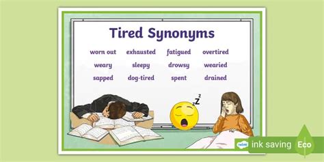 Tired Good Synonym