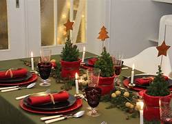 Tischdeko Rot Grün Weihnachten