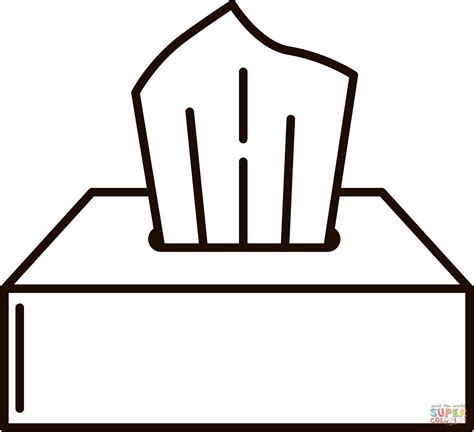 Tissue Box Coloring Page