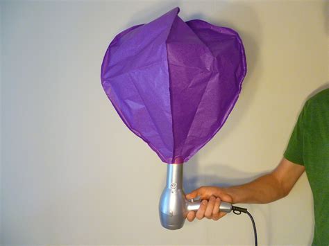 tissue paper hot air balloon project