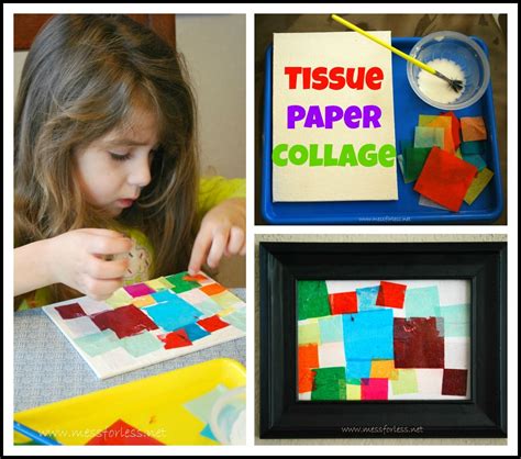 Tissue Paper Squares Crafts