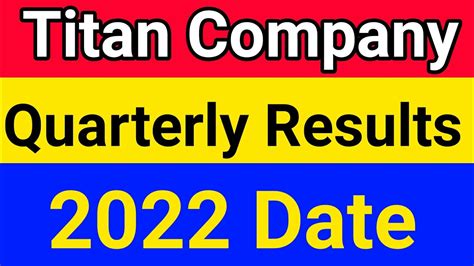 titan company quarterly results