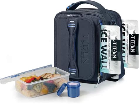 Titan Deep Freeze Expandable Lunch Box with 2 Ice Walls Blue — Gainmart