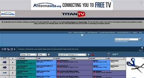 titan tv free listings schedule