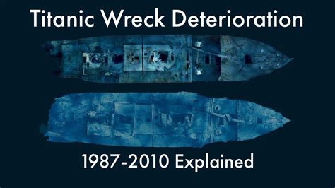 titanic wreck deterioration timeline