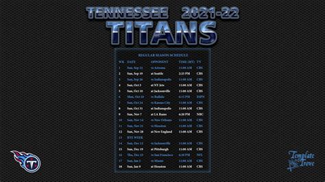 titans schedule for 2022