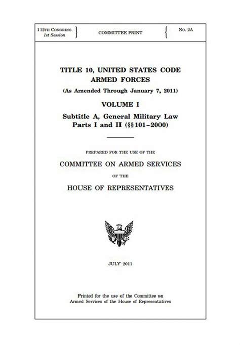 Title 10 Us Code