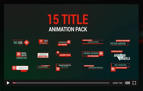 Title Animation After Effects Template