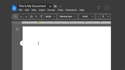 Title Bar Missing Google Docs