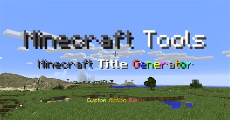 title generator minecraft tools