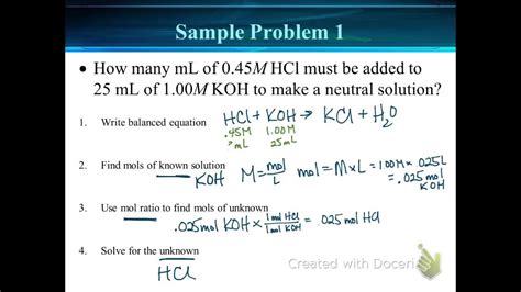 Titration Problems Explained
