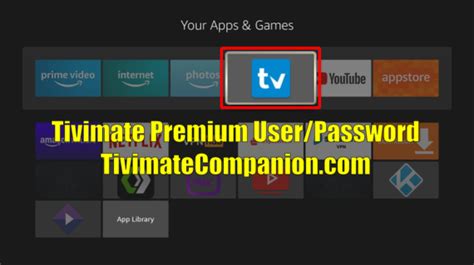 tivimate premium username and password