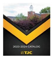 Tjc Course Catalog