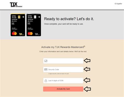 TJX Rewards Platinum MasterCard Account Login Process