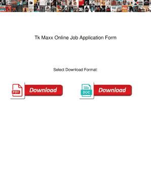 Tk Maxx Online Application Form