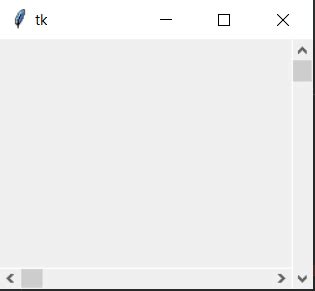 Tkinter Scrollbar Main Window