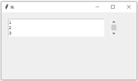 Tkinter Scrollbar Text