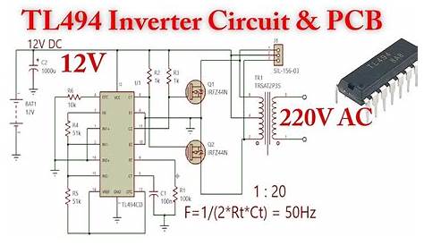 Aiyima 150W Simple TL494 Drive Inverter Booster Circuit