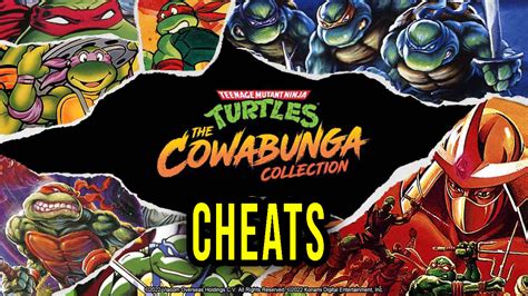 tmnt cowabunga collection cheat table