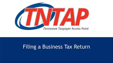 tntap sales tax online filing
