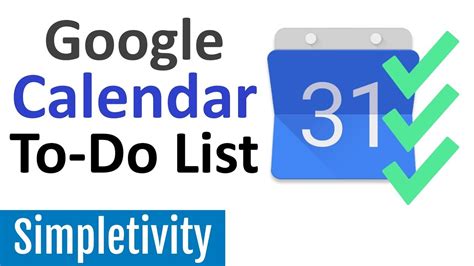 To Do List Google Calendar