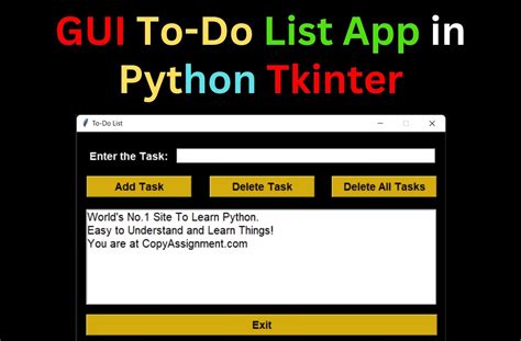 to do list app using python