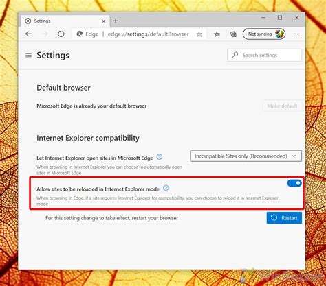 to enable internet options in microsoft edge
