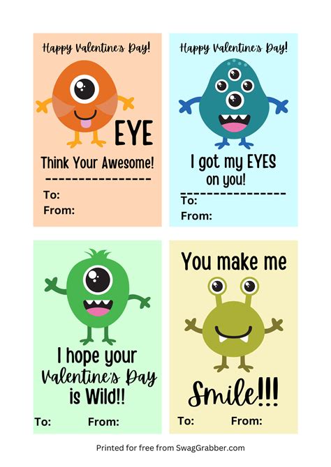 To From Printable Valentines