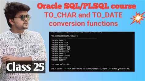 to_char and to_date functions in oracle sql