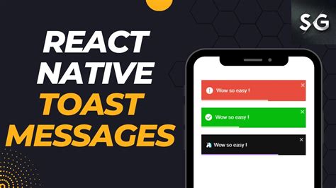 toast message in react native ios