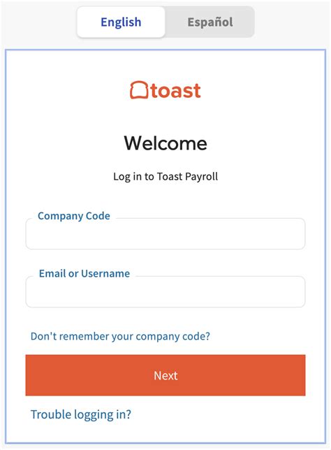 toast payroll login