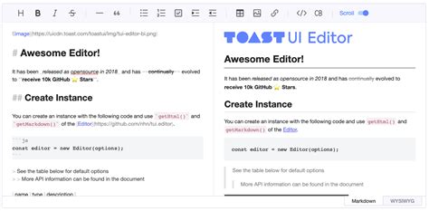 toast ui editor react example