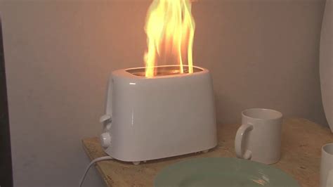 Toaster Catching Fire