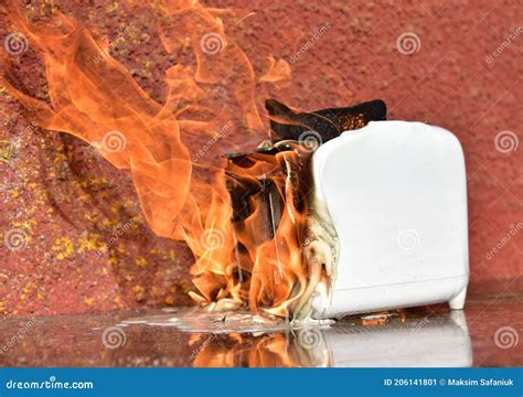 Toaster Caught In Fire