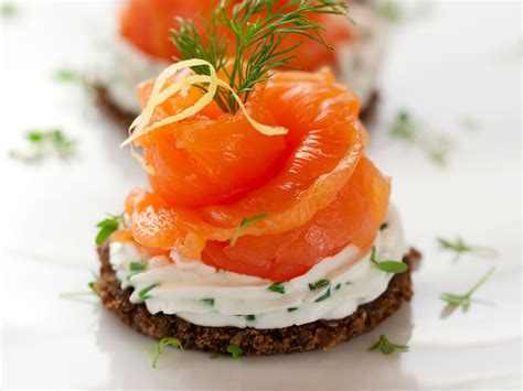 Toasts au saumon fumé