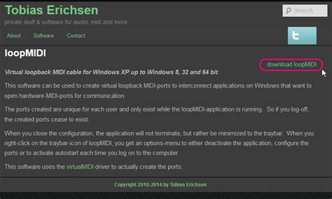 tobias erichsen loopmidi creates feedback