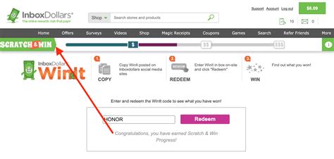 today's winit code for inboxdollars