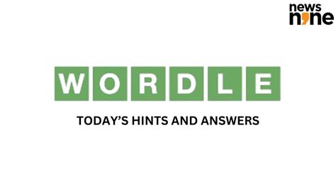 today's wordle hint and answer