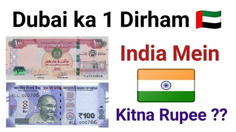 today dubai currency rate in india