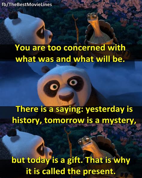 today is a present kung fu panda