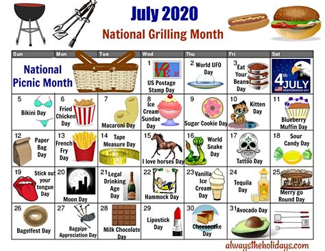 today is national what day 2020 calendar