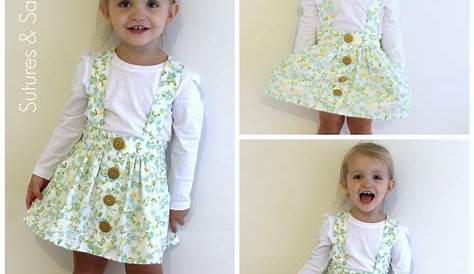 High Waist Suspender Skirt + Sash Sewing Pattern Baby