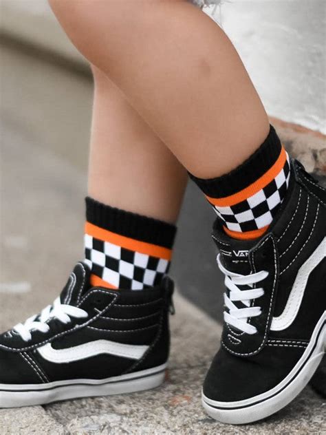 Toddler Checkered Socks