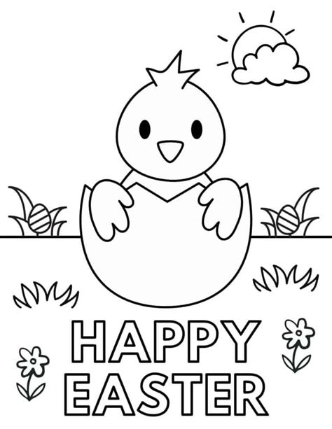 Toddler Coloring Pages Easter