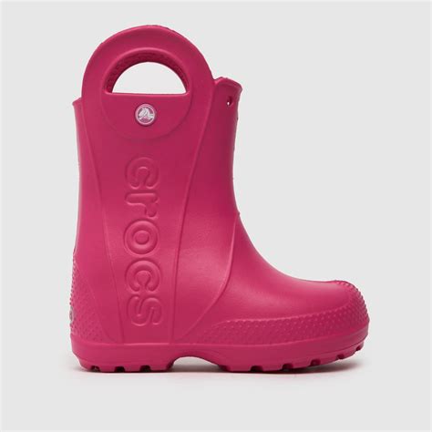 toddler crocs rain boots pink