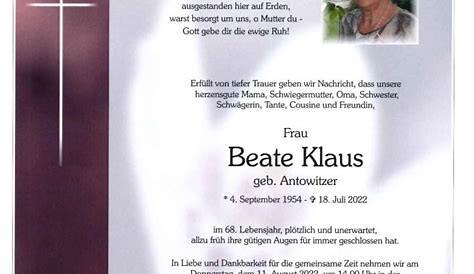 Todesanzeigen von Klaus Matt | Todesanzeigen Vorarlberger Nachrichten